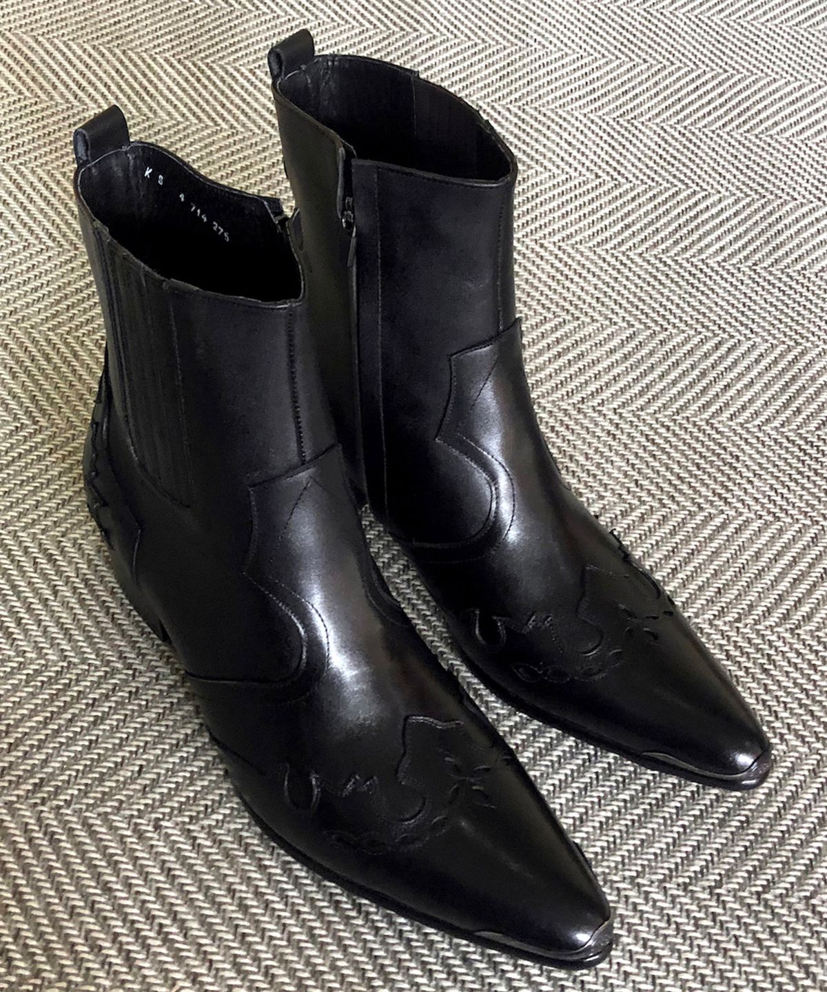 조앤슈(JOENSHOE) 카덴차 웨스턴 힐 부츠 블랙fg