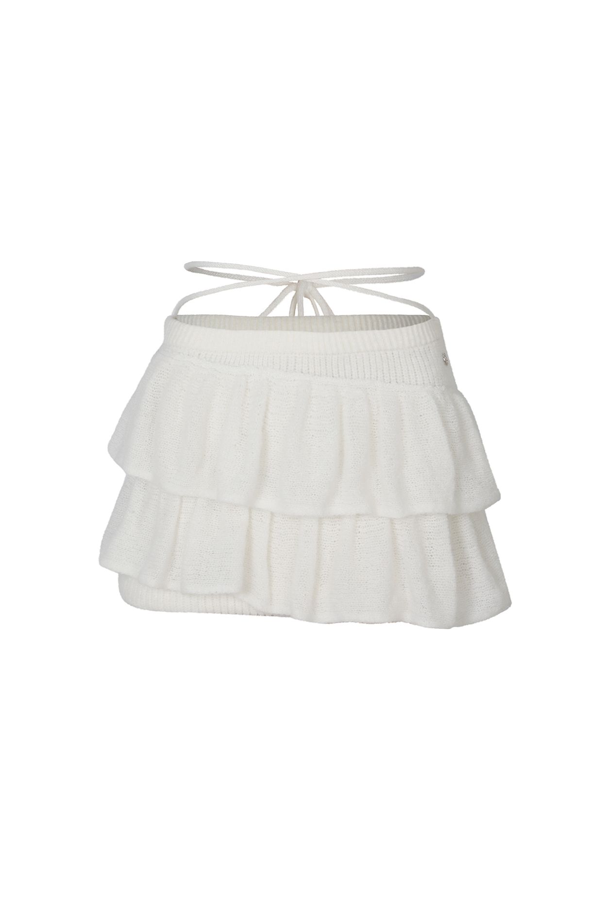 MUSINSA公式 | PAINORPLEASURE ANGELA KNIT SKIRT white