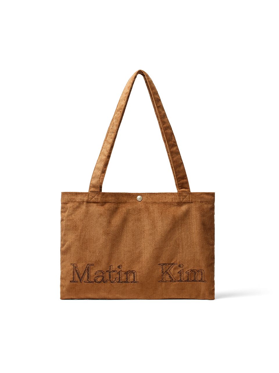 無料配送 ★Matin Kim★ MATIN CORDUROY MIDDLE ECOBAG MUSINSA | MATIN KIM MATIN CORDUROY MIDDLE ECOBAG IN BROWN