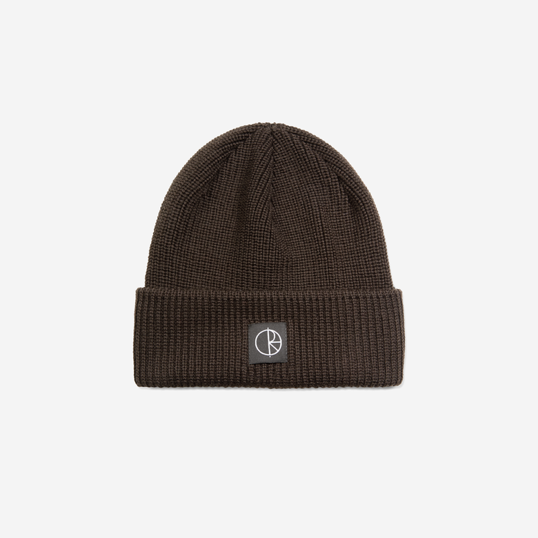 Double Fold Merino Beanie [Brown]