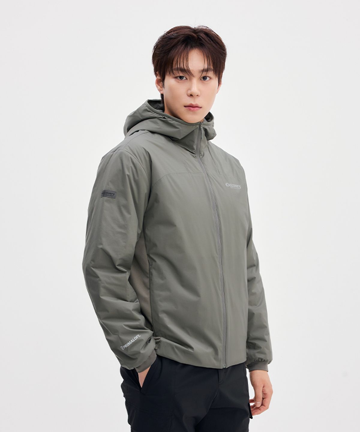 디스커버리 익스페디션(DISCOVERY EXPEDITION) 남성 프리마로프트 패딩자켓 (D.KHAKI)