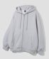 (기모)1_WAY 스웨트 후디드 집업 [그레이]