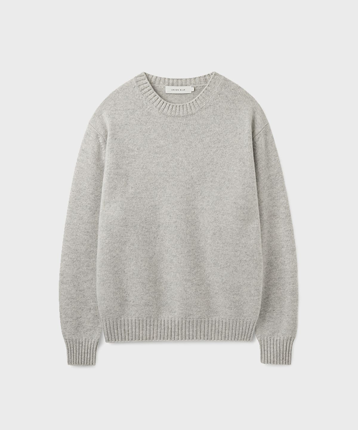 유니온블루(UNION BLUE) [V2] CASHMERE WOOL CREWNECK KNIT [CLOUD]