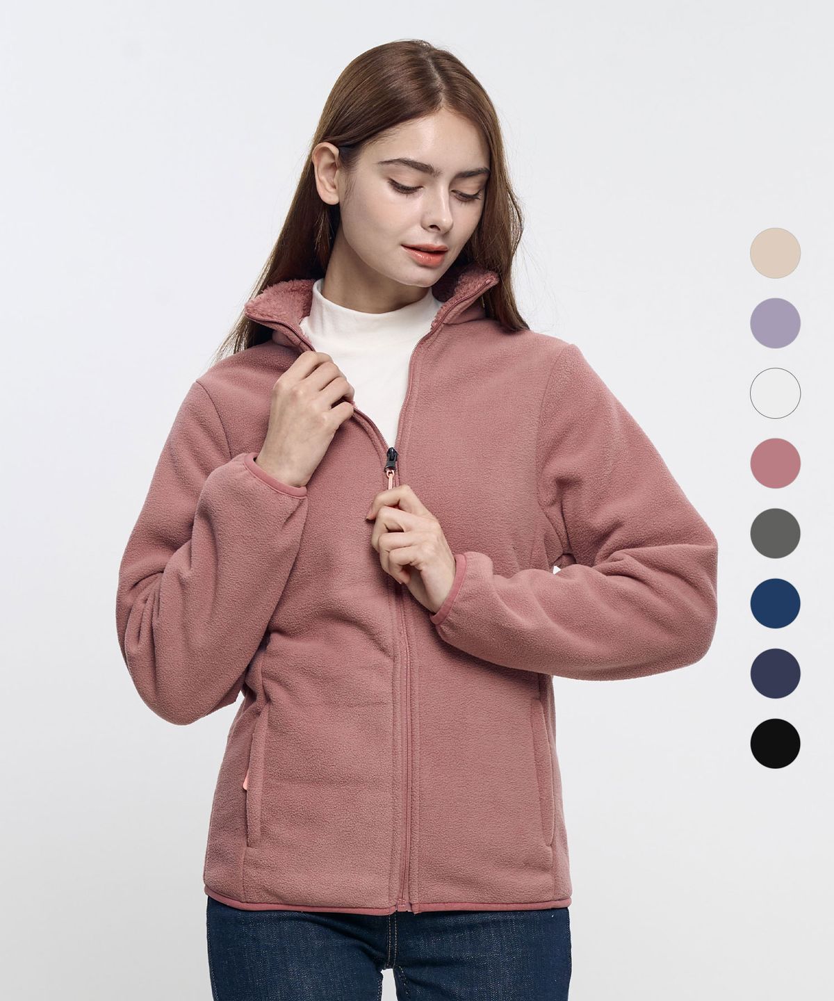 이지바이(EZBUY) 윈터블러썸 여성 융털기모 플리스 자켓 8 Colors