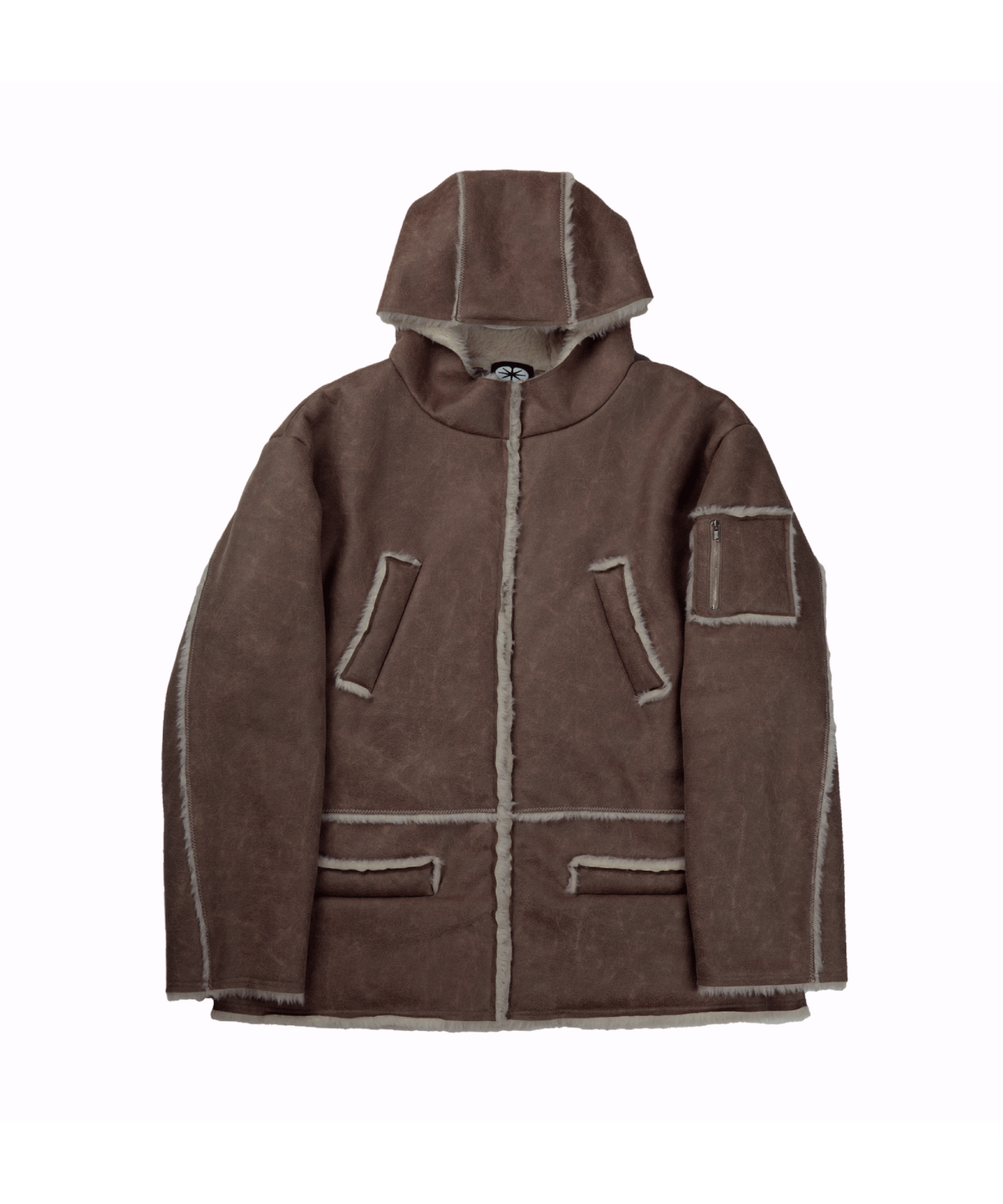 이알티알(ERTR) Vintage Leather Shearling Jacket