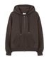 피치스킨 벌룬오버 후드집업 - 초코브라운
