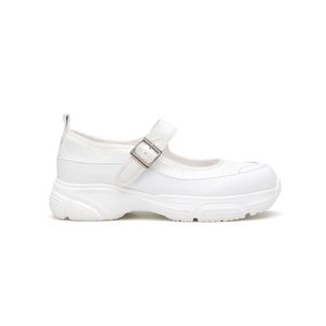 버니 01 여성 메리제인 슈즈-화이트