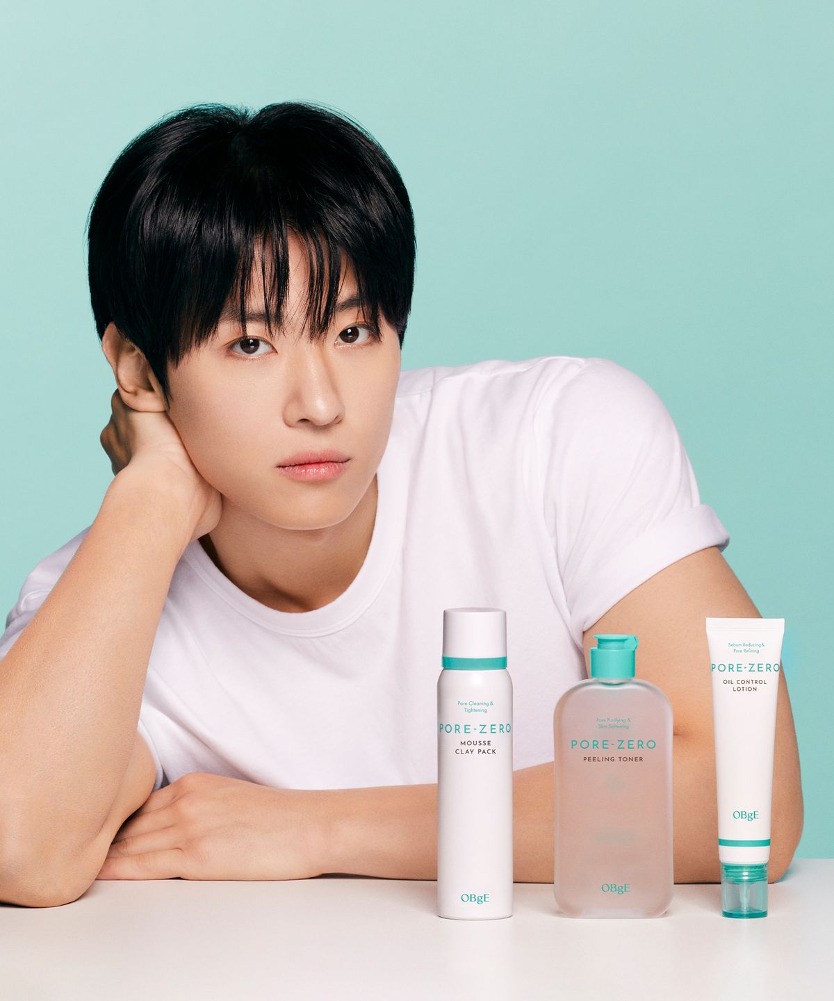오브제(OBGE) 포어 제로 필링 토너 + 오일 컨트롤 로션 + 무스 클레이 팩 세트