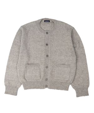 모헤어 블렌드 라운드 가디건 [시멘트 베이지]