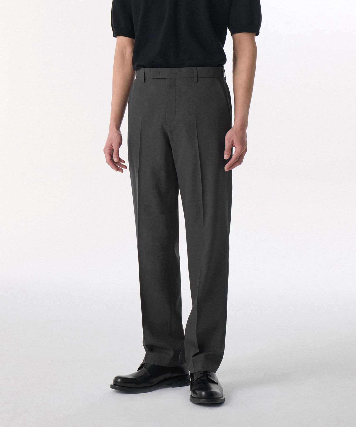 【MODERNIF】Summer Banding Semi-Wide Slacks MUSINSA | MUSINSA STANDARD Cool Touch Semi Wide Hidden