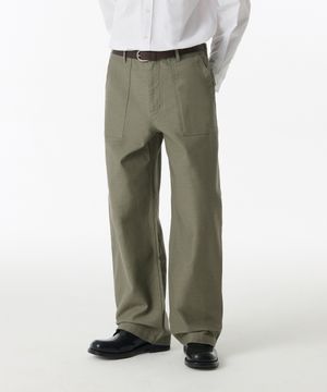 와이드 레플리카 퍼티그 팬츠 [올리브]