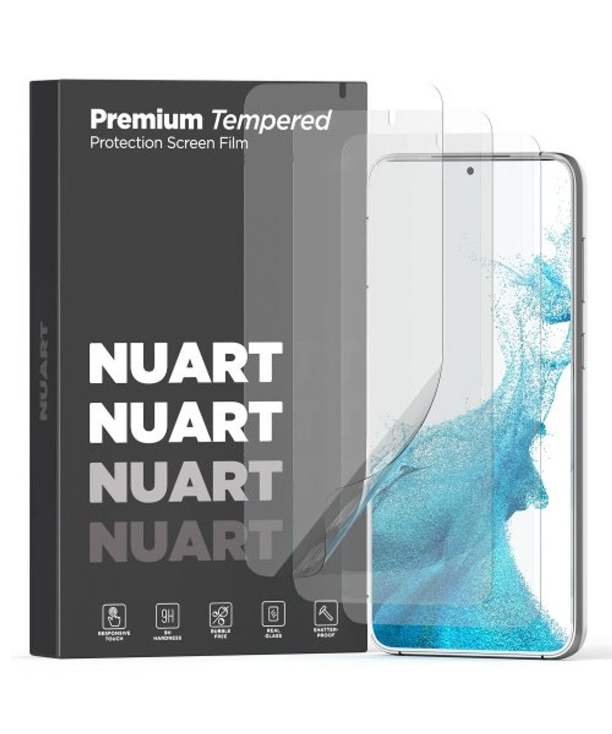 누아트(NUART) [3매입] 갤럭시 S24 플러스 울트라 프리미엄 자가복원 TPU 액정보호필름