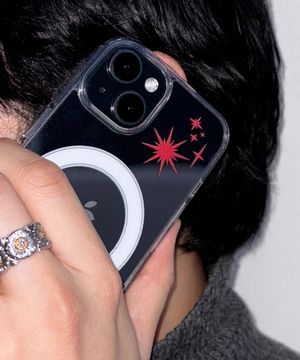 레드 트윙클 스타 젤하드 아이폰 갤럭시 맥세이프 폰케이스