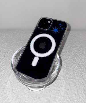 블루 트윙클 스타 젤하드 아이폰 갤럭시 맥세이프 폰케이스