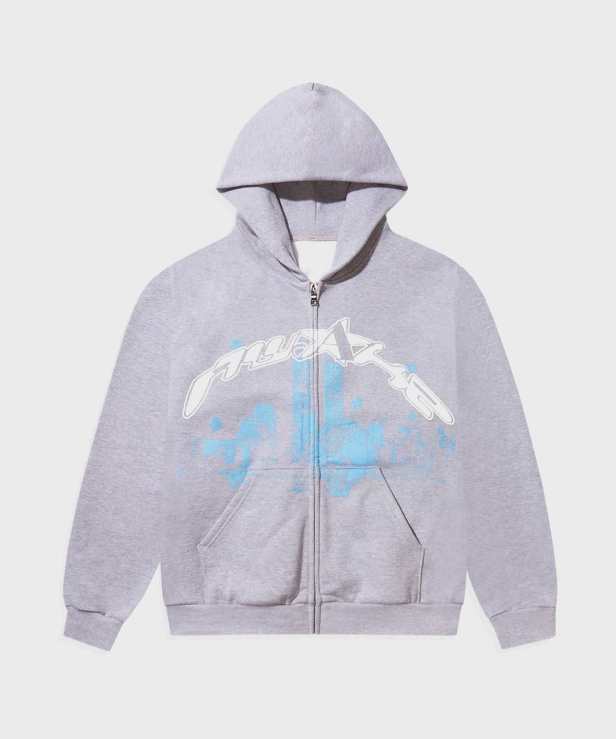 어웨이크 뉴욕(AWAKE NY) (U) 스카이라인 집 업 후디 그레이 SKYLINE ZIP UP HOODIE GREY