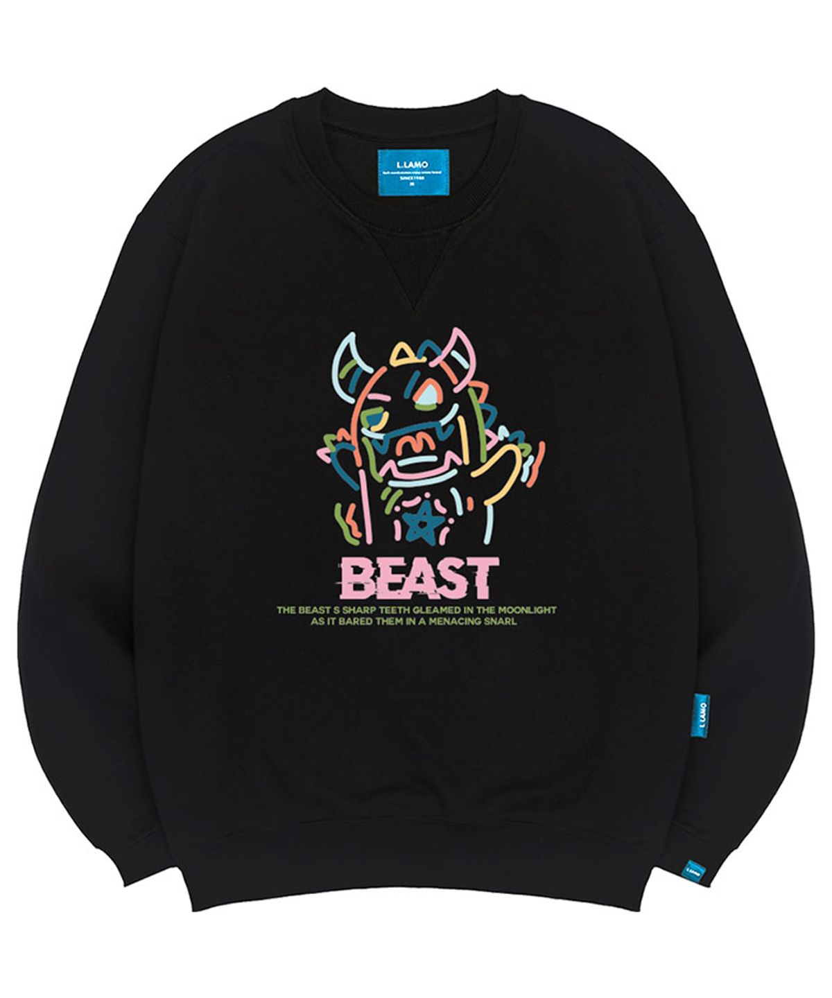 엘라모(LLAMO) 기모M 비스트 맨투맨 남녀공용 빅사이즈 S~4XL