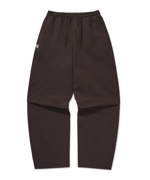 DE 로고 베이직 기모 스웻팬츠 [브라운]