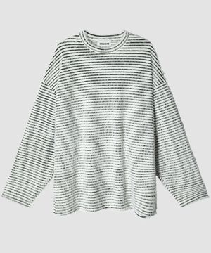 모헤어 오버 단가라 니트_화이트