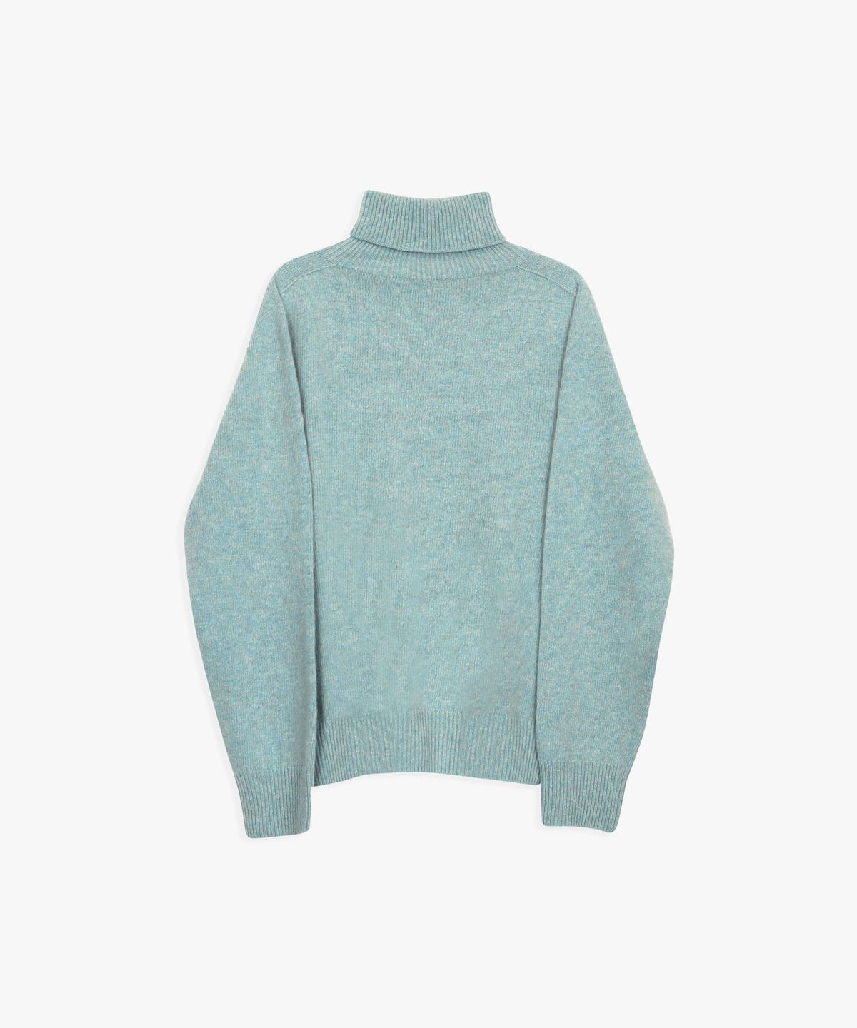 힐리오트(HEALIOTE) WHOLE GARMENT LOOSE FIT TURTLENECK KNIT_SKY BLUE