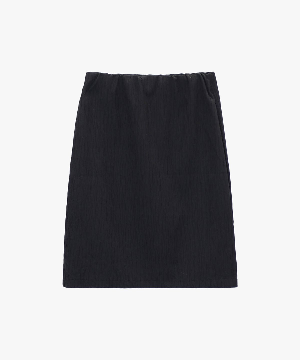 힐리오트(HEALIOTE) WRINKLE MIDI SKIRT_BLACK