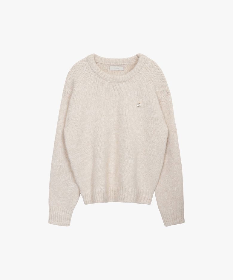 ESSENTIAL HEAVY WOOL SWEATER_BEIGE