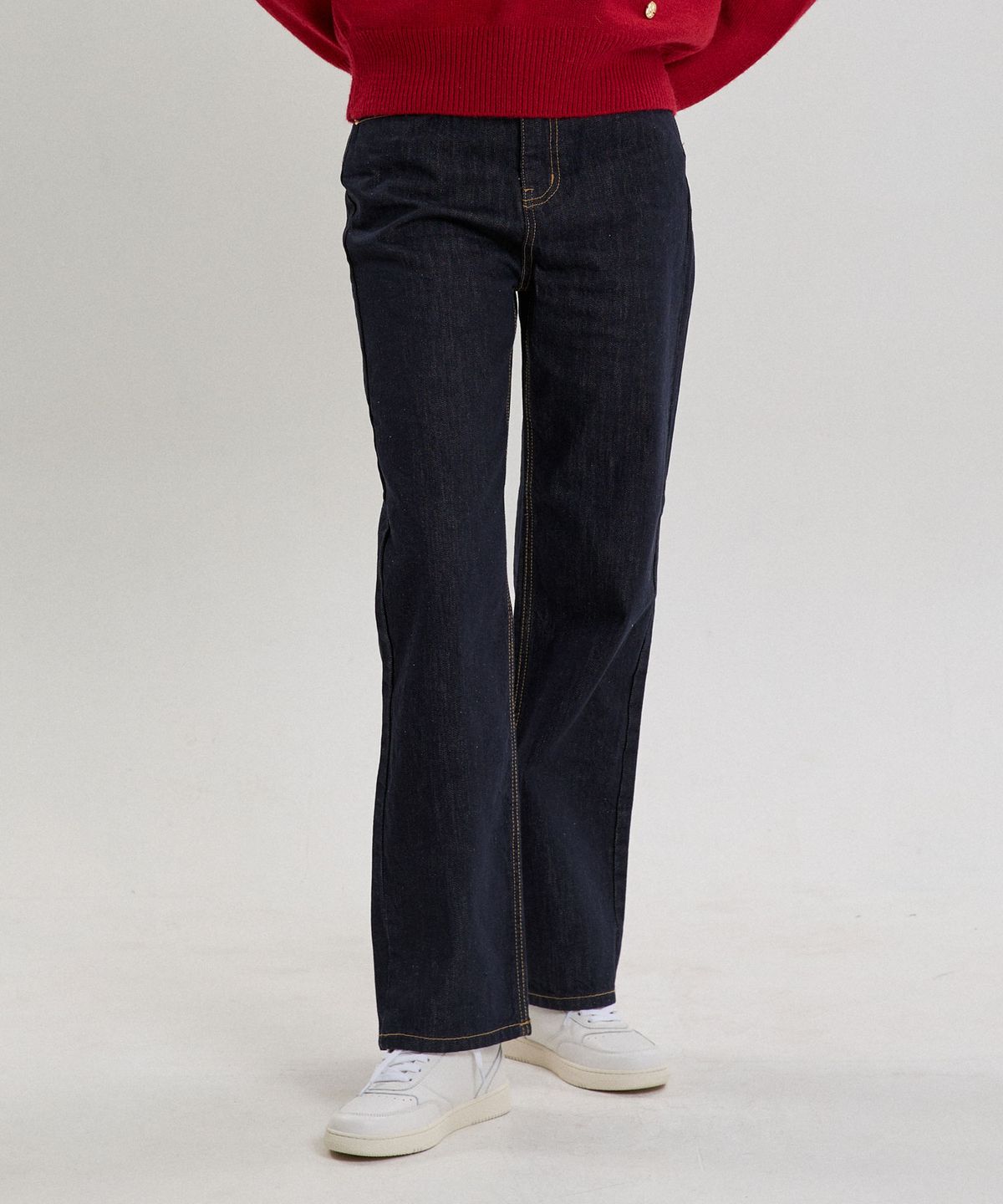 힐리오트(HEALIOTE) STRAIGHT FIT RAW DENIM PANTS_INDIGO