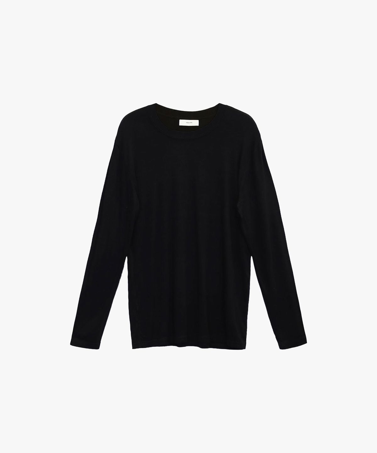 힐리오트(HEALIOTE) BASIC ROUND T-SHIRT_BLACK