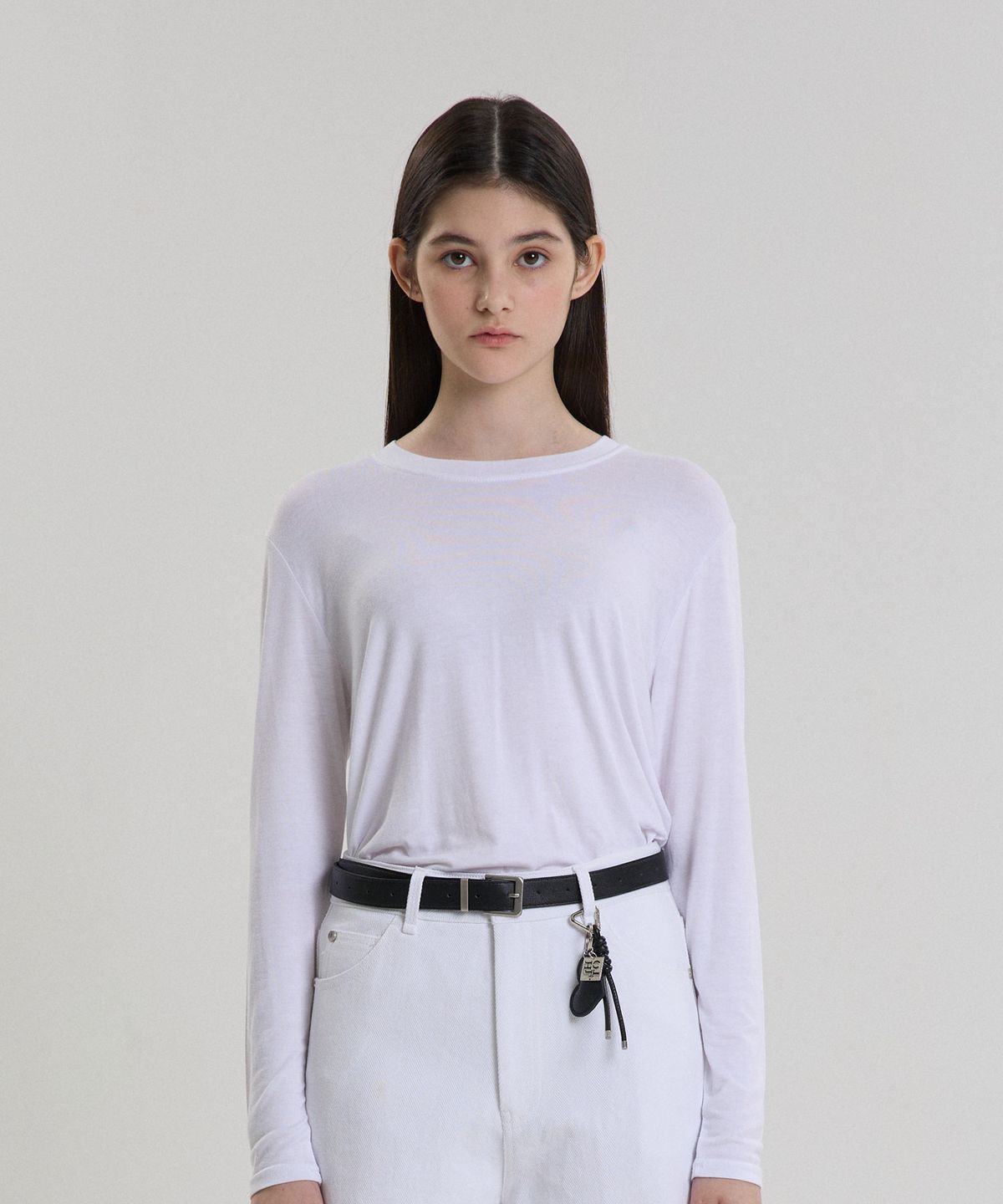 힐리오트(HEALIOTE) BASIC ROUND T-SHIRT_WHITE