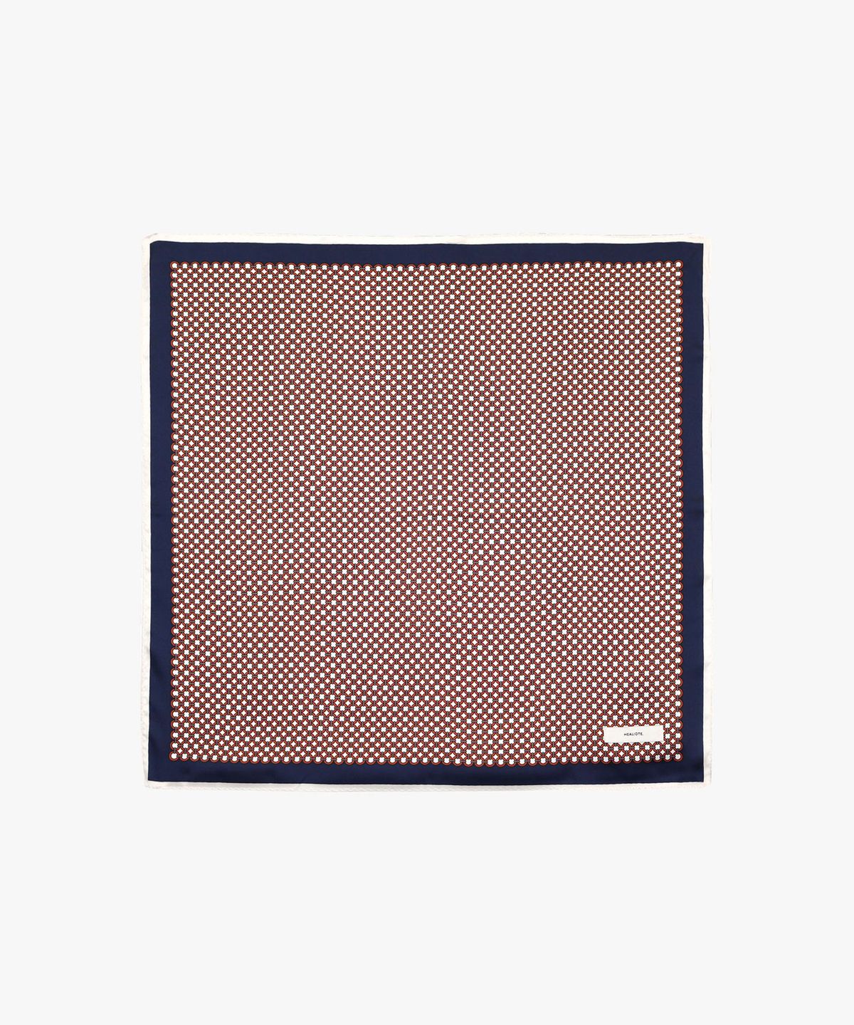 힐리오트(HEALIOTE) GRID PATTERN SCARF_ORANGE