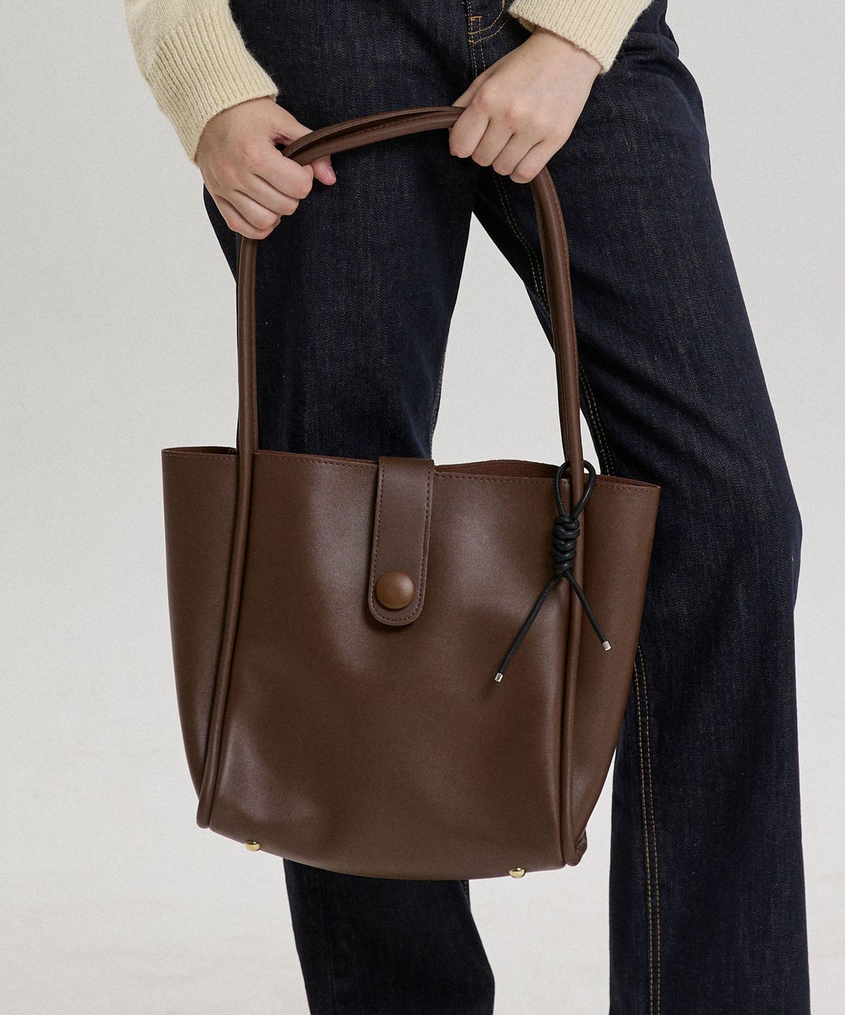 힐리오트(HEALIOTE) NOUVELLE VEGAN LEATHER BAG_BROWN