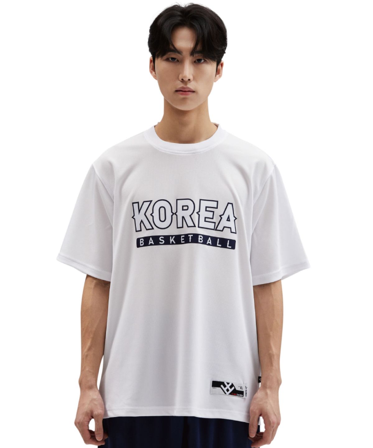 버저비터(BUZZERBEATER) 코리아 내셔널 로고 티셔츠 화이트
