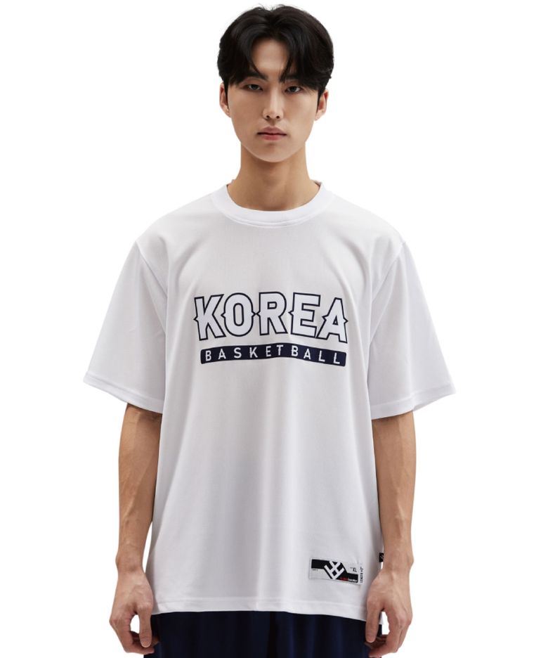 코리아 내셔널 로고 티셔츠 화이트