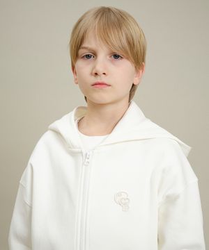 벤베네 피케이 집업 후디_아이보리