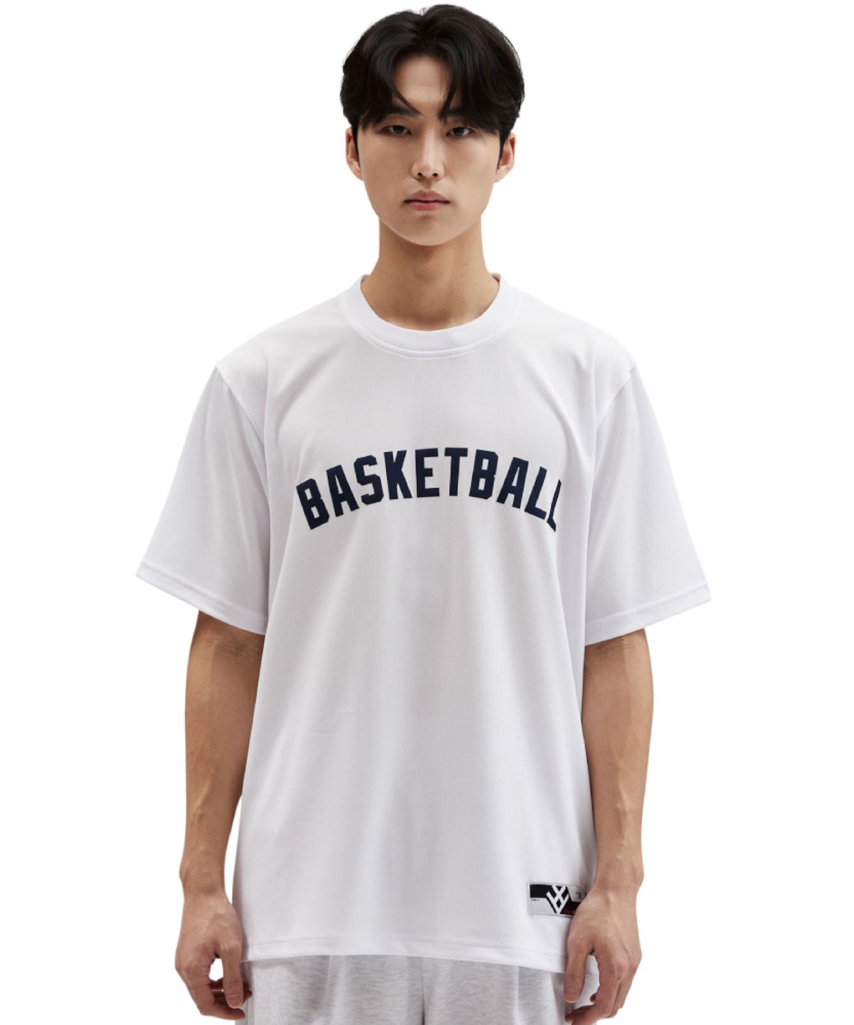 버저비터(BUZZERBEATER) 배스킷볼 농구 로고 티셔츠 화이트