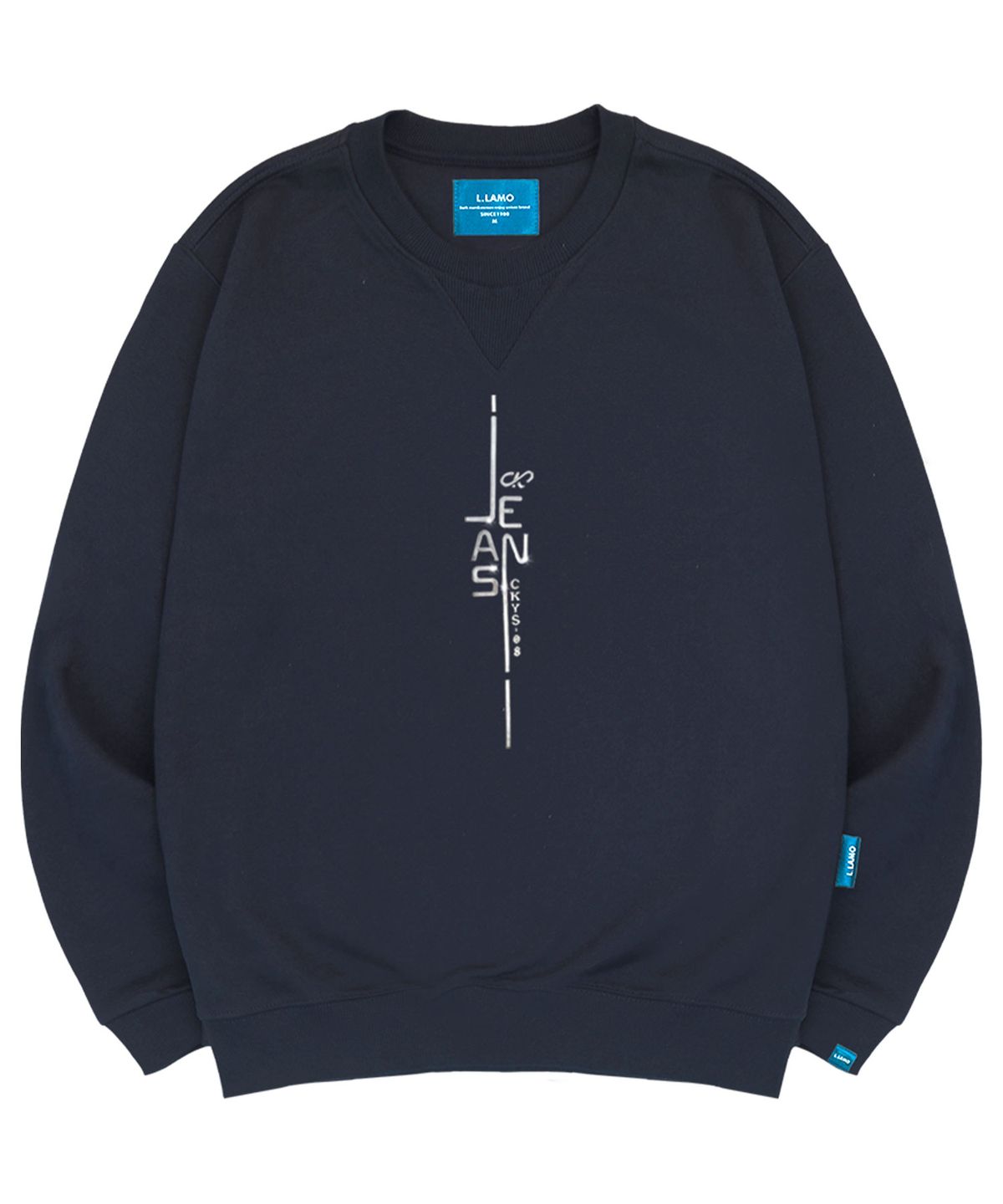 엘라모(LLAMO) 기모M 실버진 맨투맨 남녀공용 빅사이즈 S~4XL