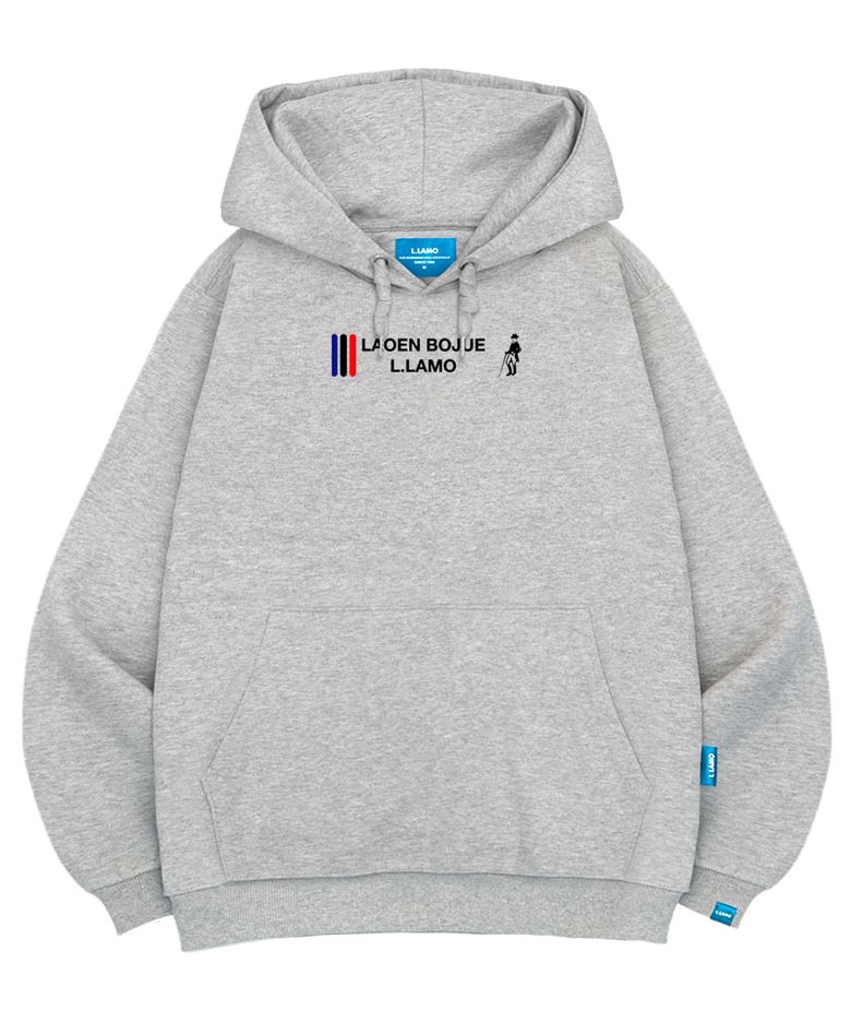기모H 봉쥬르라모 후드티 남녀공용 빅사이즈 M~4XL