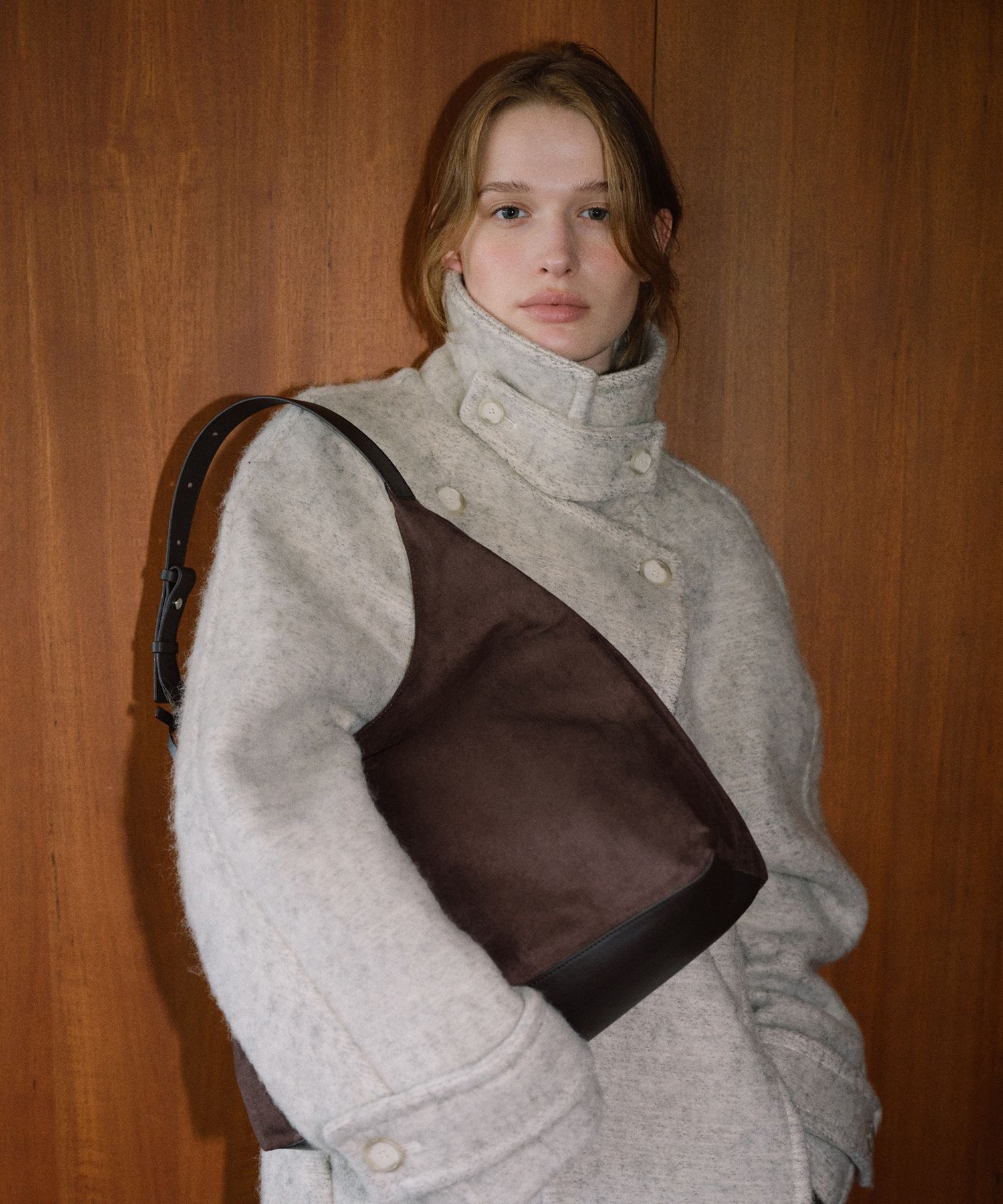 MUSINSA | OVHEE Flume Suede Hobo Bag (3 colors)