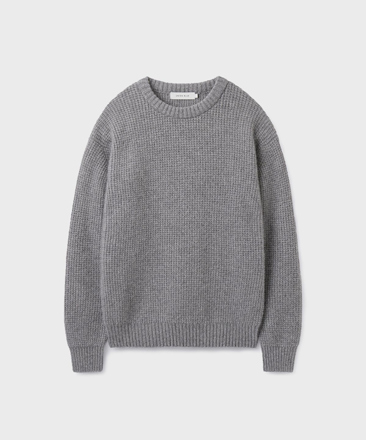유니온블루(UNION BLUE) FOX WAFFLE SWEATER [GRAY]