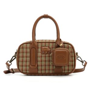 시크릿 블링 토트백 [체크브라운]