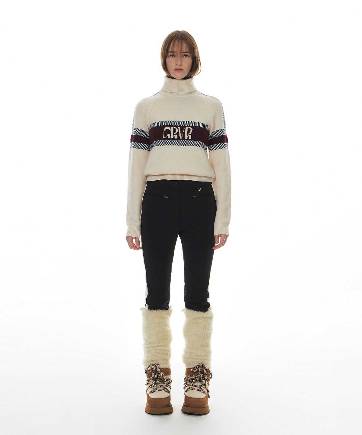 그로브(GROVE) GRVR TURTLE-NECK KNIT_IVORY