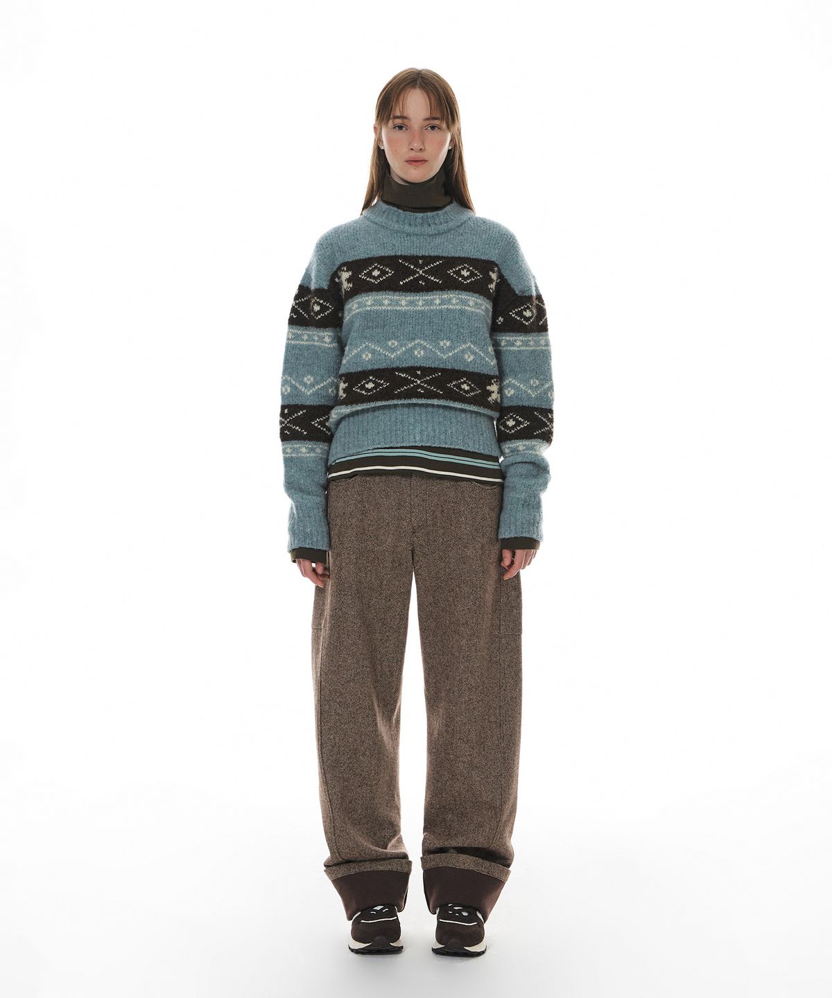 그로브(GROVE) OSLO BOUCLE KNIT_LIGHT BLUE