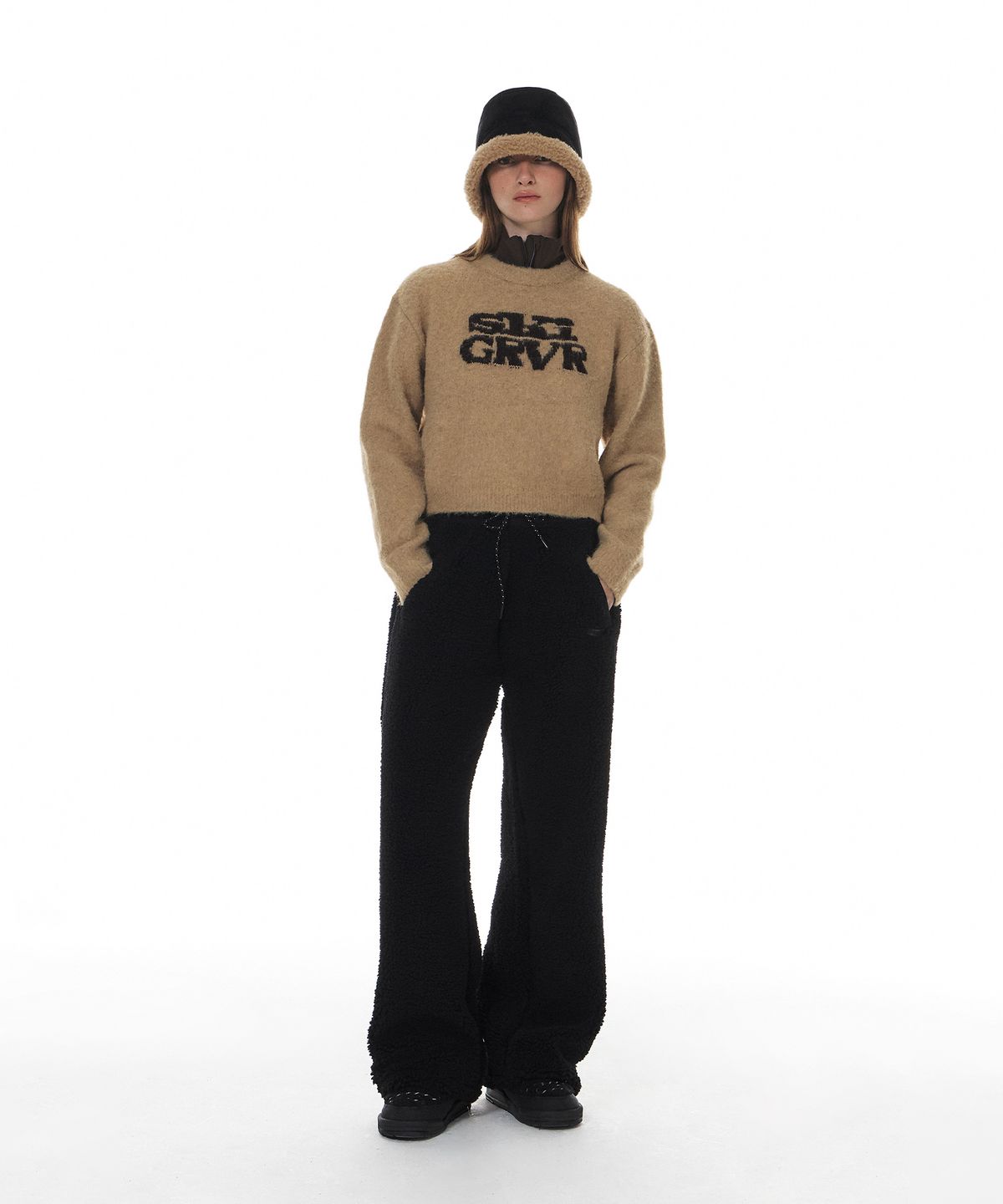 그로브(GROVE) SKI KINS KNIT_BEIGE
