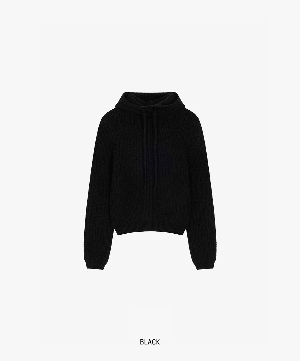 그로브(GROVE) FARBE HOODIE KNIT_BLACK