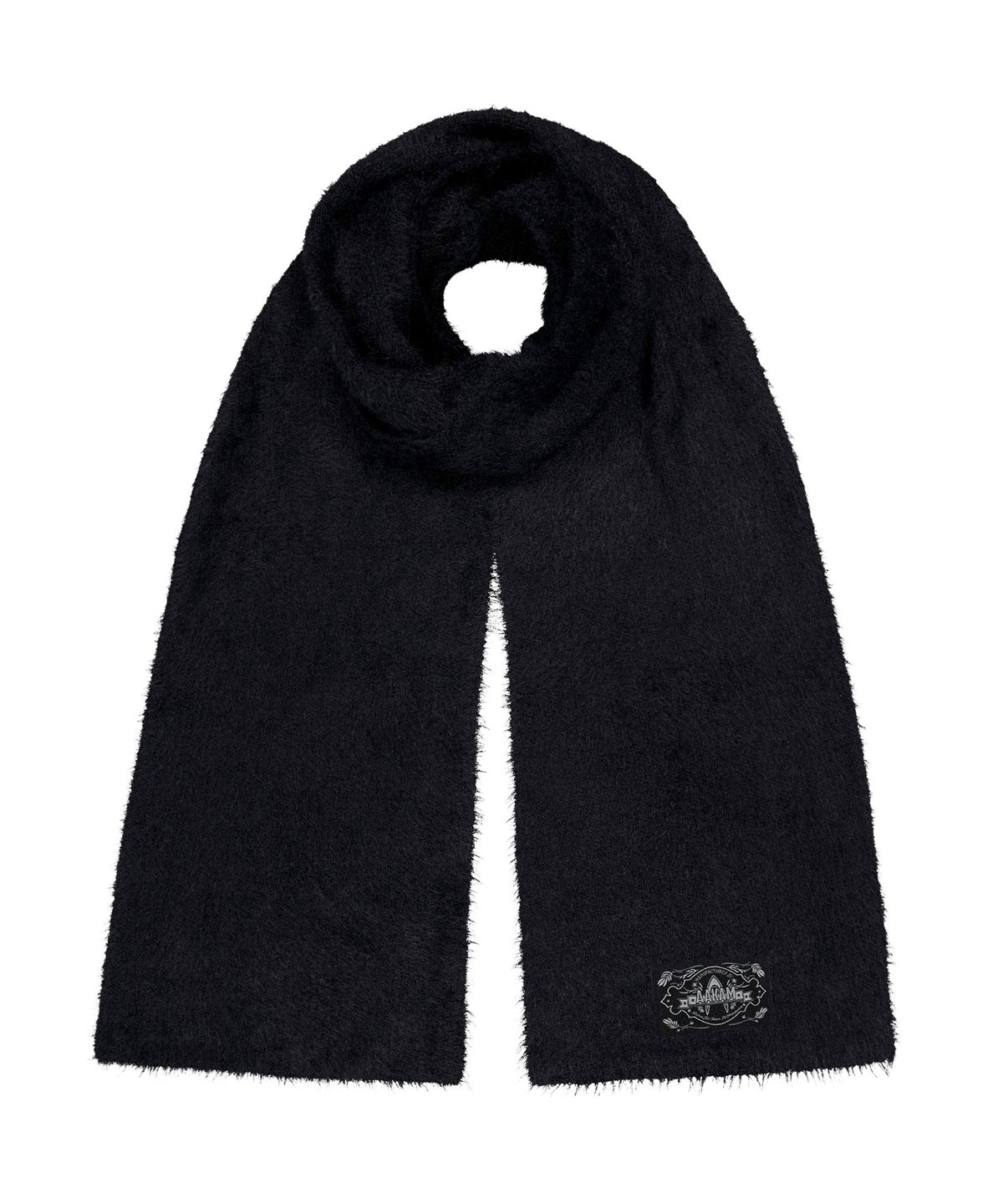아캄(AAKAM) Wide Furry Muffler (Black)