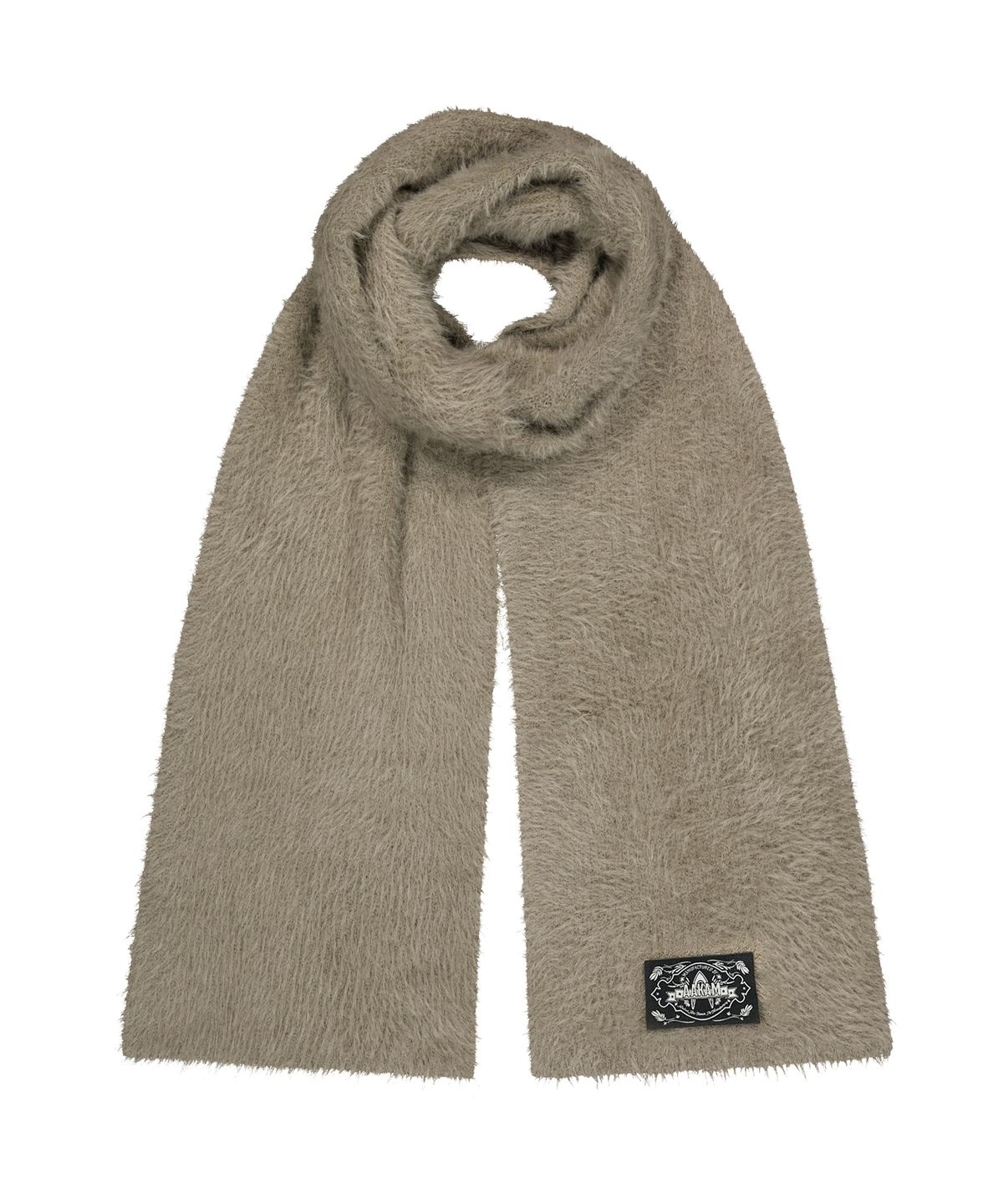 아캄(AAKAM) Wide Furry Muffler (Beige)