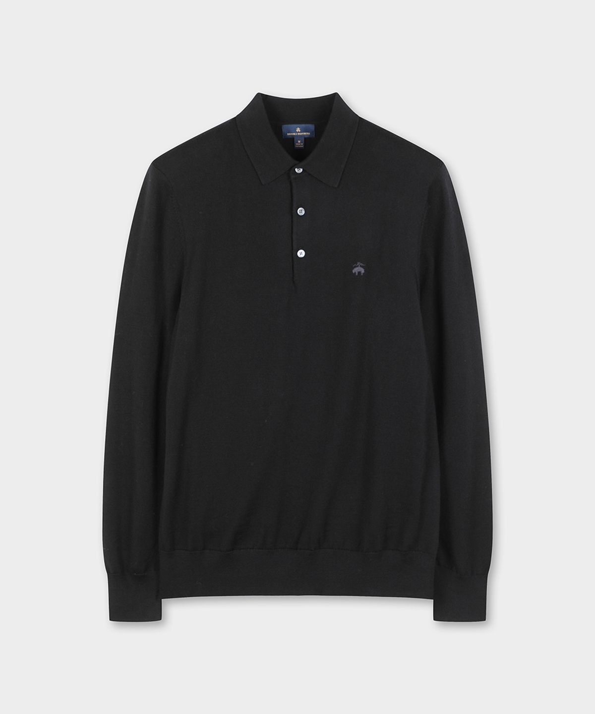 브룩스 브라더스(BROOKS BROTHERS) 메리노울 폴로스웨터 (블랙) (BBWTMF9635UEW)
