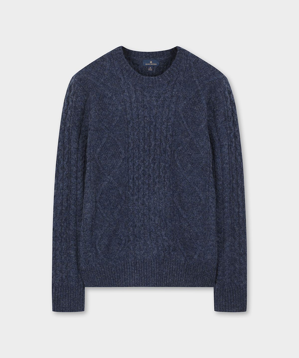 브룩스 브라더스(BROOKS BROTHERS) 아란 케이블 스웨터 (블루) (BBWRMF4513MEW)