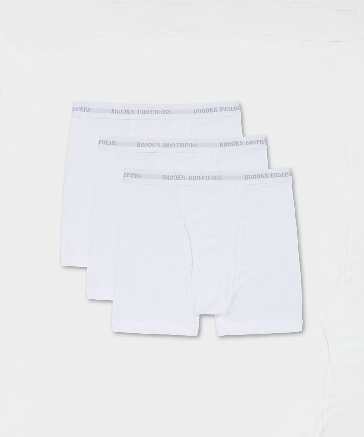 브룩스 브라더스(BROOKS BROTHERS) 코튼 박서 브리프 3팩 (화이트) (BBAUMF0472AEF)