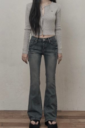 Basic Bootcut Jeans (blue)