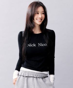 [서예지 PICK] LAYERED PINTUCK LONG SLEEVE TOP_BLACK